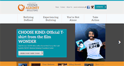 Desktop Screenshot of pacerteensagainstbullying.org